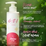 621 by Kika Nieto Argan Milk Leave-In Conditioner, Repairing Formula & Detangling Treatment for Frizz & Dry Hair, Heat Protectant, Color Safe, 10 oz - Image 4
