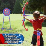 Bow and Arrow Set for Kids, LED Light Up Archery Set with 7 Suction Cup Arrows, Quiver & Standing Web Target for Indoor/Outdoor, Birthday Gifts Toys for 4 5 6 7 8 9 10 12 Year Old Boys Girls - Image 6
