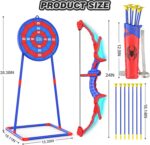Bow and Arrow Set for Kids, LED Light Up Archery Set with 7 Suction Cup Arrows, Quiver & Standing Web Target for Indoor/Outdoor, Birthday Gifts Toys for 4 5 6 7 8 9 10 12 Year Old Boys Girls - Image 8