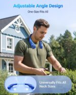 SWEETFULL Portable Neck Fan 360° Cooling Bladeless Personal Fan | No Hair Twisting - 4000mAh USB Rechargeable Wearable Fan for Travel, Birthday Gifts for Men, Women, Mom, and Dad - Image 6