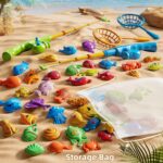 Magnetic Fishing Game Pool Toys for Kids 3-5, Water Table Bathtub Kiddie Party Toy with Pole Rod Net Plastic Floating Fish, Outdoor Toys for Boys Girls Kids Age 3 4 5 6 7 8 Year Old - Image 7