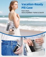 Betife Travel Pill Organizer Weekly 7 Day, Compact Daily Pill Box, Portable Medicine Case, Cute Pill Holder for Vitamins Supplements, Drawer-Shaped Pills Organizer (Black) - Image 8