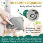 LUMARA Inflatable Bed Rail for Toddlers 2 Pack - Portable Travel Bed Bumpers for Kids Fits Twin Full Queen King Size Beds - Non-Slip Safety Guard Rails - Image 4