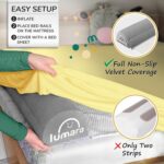 LUMARA Inflatable Bed Rail for Toddlers 2 Pack - Portable Travel Bed Bumpers for Kids Fits Twin Full Queen King Size Beds - Non-Slip Safety Guard Rails - Image 5