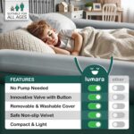 LUMARA Inflatable Bed Rail for Toddlers 2 Pack - Portable Travel Bed Bumpers for Kids Fits Twin Full Queen King Size Beds - Non-Slip Safety Guard Rails - Image 7