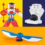 Play-Doh Marvel Captain America Moto-Slicer Playset with Bendy Action Figure, 3 Accessories, Imagination Toys for Kids 4 Years & Up - Image 4
