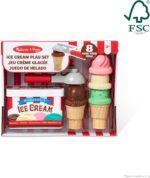 Melissa & Doug Scoop and Stack Ice Cream Cone Wooden Magnetic Pretend Play Food Set, Preschool Toy Play Ice Cream Set, Pretend Food, Toy for Toddlers and Kids Ages 3+ - FSC-Certified - Image 4