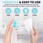 Toilet Paper Spray (2.7 fl oz/300+ Uses) – Upgrade Toilet Paper into a Gentle, Cleansing Wipe | Soothing Formula with Witch Hazel, Aloe Vera & Refreshing Peppermint Oil | Travel Friendly - Image 3