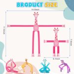 Stocking Stuffers for Kids Toddlers,Pop Tubes Giraffe Travel Toys 4Pcs,Airplane Car Travel Activities Suction Cup ‌Sensory Toy, Fun Screen-Free Activity for Boy & Girl - Image 4
