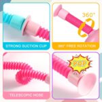 Stocking Stuffers for Kids Toddlers,Pop Tubes Giraffe Travel Toys 4Pcs,Airplane Car Travel Activities Suction Cup ‌Sensory Toy, Fun Screen-Free Activity for Boy & Girl - Image 5