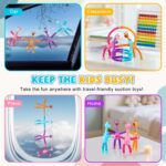 Stocking Stuffers for Kids Toddlers,Pop Tubes Giraffe Travel Toys 4Pcs,Airplane Car Travel Activities Suction Cup ‌Sensory Toy, Fun Screen-Free Activity for Boy & Girl - Image 7