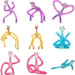 Stocking Stuffers for Kids Toddlers,Pop Tubes Giraffe Travel Toys 4Pcs,Airplane Car Travel Activities Suction Cup ‌Sensory Toy, Fun Screen-Free Activity for Boy & Girl - Image 8