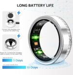GANSI Smart Ring for Women & Men | IP68 Waterproof Fitness Tracker |Sleep Tracking Heart RateHealthy Monitor| Activity/Steps/Calories | for iOS & Android 7# - Image 3