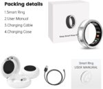 GANSI Smart Ring for Women & Men | IP68 Waterproof Fitness Tracker |Sleep Tracking Heart RateHealthy Monitor| Activity/Steps/Calories | for iOS & Android 7# - Image 9