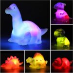 6 Packs Light-Up Floating Dinosaur Bath Toys Set, for Baby Toddler Nephew in Birthday Christmas Easter , Great Water Bathtub Shower Pool Bath Toy for Children Preschool - Image 3
