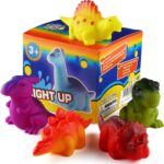 6 Packs Light-Up Floating Dinosaur Bath Toys Set, for Baby Toddler Nephew in Birthday Christmas Easter , Great Water Bathtub Shower Pool Bath Toy for Children Preschool - Image 4