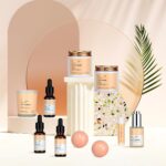 Skin Care Set for Women & Men, 28pcs Facial Kit at Home, Self Care Pamper Set, Birthday Gifts, Orange Spa Gift Baskets for Women, Serum, Face Cream, Bath Oil, Bath Bomb, Mothers Day, Christmas, Dad - Image 9