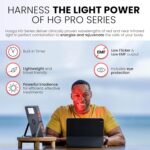 Hooga Red and Near Infrared LED Panel, 660nm & 850nm Light, Built-in Stand and Timer, 40 LED Model – HG200 - Image 4