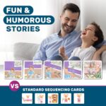 Story Cues Skilled Sequencing Cards, Speech Therapy Materials, Social Skills Game, English Language Learners Games, Storytelling Cards, Sentence Building and Picture Cards - Image 3