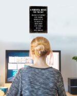 ALKB Inspirational Wall Art Metal Sign 8 x 12 Inch, Inspiring Positive Quotes Room Decor for Living Room Bedroom Classroom Gym, Motivational Wall Decor for Teen - Image 3