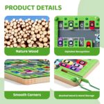 Magnetic Alphabet Maze,Montessori Toys,Alphabet Puzzle Toddler Toys for Ages 2-4,Sensory Toys Fine Motor Skills,Birthday Gifts for Kids - Image 6