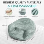 Meditation Cushion - Meditation Floor Pillow with Washable Cover for Adults Sitting, Reading, Yoga - Memory Foam Material, Ergonomic Design, 23.6 Inch - Image 5