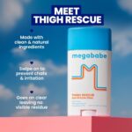 Megababe Thigh Rescue Anti-Chafe Stick | Prevents Skin Chafe & Irritation | Thighs, arms, Bra-Lines & More - Image 3