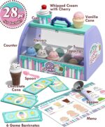 Lehoo Castle Ice Cream Toys for Toddlers 3-5, Toys for 3 4 Year Old Girls, Play Ice Cream Counter Shop Playset for Kids, Gift for Girls Boys 3 4 5 6 Year Old - Image 3
