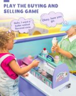 Lehoo Castle Ice Cream Toys for Toddlers 3-5, Toys for 3 4 Year Old Girls, Play Ice Cream Counter Shop Playset for Kids, Gift for Girls Boys 3 4 5 6 Year Old - Image 4