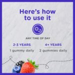 Zarbee’s Complete Kids Multivitamin Gummies + Immune Support, Berry Flavor, Honey-Sweetened, Gluten-Free & Gelatin-Free, Vitamins A, C, D3, E, B6, B12, Folic Acid & B-Complex, 70 Count - Image 5