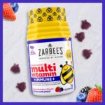 Zarbee’s Complete Kids Multivitamin Gummies + Immune Support, Berry Flavor, Honey-Sweetened, Gluten-Free & Gelatin-Free, Vitamins A, C, D3, E, B6, B12, Folic Acid & B-Complex, 70 Count - Image 7