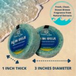 Travel Size Body Wash Women Shower Sponges (2 Pack) | 30 + Washes Travel Loofah with Case | Travel Body Wash Women Shower Sponge Soap w/Natural Extracts | Travel Soap Sponge Body Wash (Ocean Breeze) - Image 8