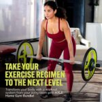 AXLE Home Gym Workout Barbells - Barbell Weight Set for Strength Training, Collapsible Equipment for Indoor & Outdoor Workouts for Men, Women, and Youth - Image 4