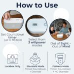 Mindsight Timed Lock Box | Unplug from Phones, Video Games, Social Media, Snacks & Cravings | 3 Modes based on Willpower | Easy to Use | Out of Sight ~ Out of Mind | Boost Your Mental Wellness - Image 6