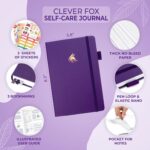 Clever Fox Self-Care Journal – Daily Reflection Notebook – Mental Health & Personal Development Planner, Meditation & Mood Log, A5 (Purple) - Image 5