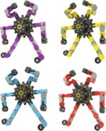 Fidget Toys Transformable Fidget Spinners ADHD Tools for Kids Adult Teen Toddler Autism Sensory Toys Juguetes para Niños 4 Pack Party Favors for Kids - Image 3