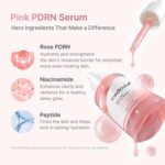medicube PDRN Pink Peptide Serum, Pink glow serum, Peptide, Niacinamide, Hydrating & Moisturizing & Firming, Uneven Skin Tone, Korean Skincare | 1.01 fl.oz. (1.01 fl.oz., Rose PDRN (Vegan)) - Image 4