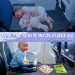 Gocozy Toddler Airplane Bed, Travel Essentials for Kids, Soft Toddler Airplane Travel Essentials with Sticker Book, Grey - Image 3