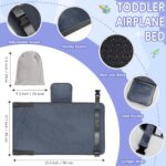 Gocozy Toddler Airplane Bed, Travel Essentials for Kids, Soft Toddler Airplane Travel Essentials with Sticker Book, Grey - Image 5
