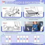 Gocozy Toddler Airplane Bed, Travel Essentials for Kids, Soft Toddler Airplane Travel Essentials with Sticker Book, Grey - Image 7