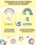 UCEC 75 Pcs Mindfulness Stickers, Mental Health Stickers Gravel Texture, 15 Patterns Waterproof Adult Sensory Items for Adult Teen Classroom Desk Office Fidget Supplies - Image 4