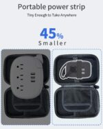 Travel Power Strip with USB C Port, NTONPOWER Small with Flat Plug,Multi Plug Travel Extension Cord Portable Power Strip with 2 Outlets 3 USB (1 C), for Cruise Home Essentials - Image 3
