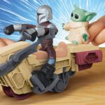 Play-Doh Star Wars: The Mandalorian Launching Speeder Playset, Bendy Grogu & 4 Inch Mando Action Figures, Imagination Toys for 4 Year Old Boys & Girls & Up - Image 8
