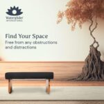 Meditation Bench (Zen Black), Seiza, Sustainable Acacia Wood with Curved Bottom Edges for The Perfect Posture, Meditation Stool, Prayer Bench, Meditation Chair, Yoga Stool - Image 8