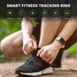 GANSI Smart Ring Fitness Tracker Ring - Health Sleep Heart Rate Fashionable Diamond Style,IP68, Compatible with iOS,Android 11# - Image 3
