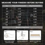 GANSI Smart Ring Fitness Tracker Ring - Health Sleep Heart Rate Fashionable Diamond Style,IP68, Compatible with iOS,Android 11# - Image 4