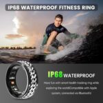 GANSI Smart Ring Fitness Tracker Ring - Health Sleep Heart Rate Fashionable Diamond Style,IP68, Compatible with iOS,Android 11# - Image 5