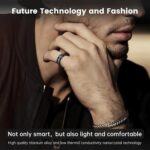 GANSI Smart Ring Fitness Tracker Ring - Health Sleep Heart Rate Fashionable Diamond Style,IP68, Compatible with iOS,Android 11# - Image 6