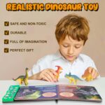 Dinosaur Toys,Dinosaur Sound Book with Pack of 12 Toy Figures,Realistic Roars,Interactive Perfect for Kids Dinosaurs Educational Toys for 3 4 5 6Year Old Boys&Girls - Image 4