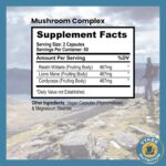 Vykee Nutrition Mushroom Blend – Reishi, Lion’s Mane & Cordyceps | Supports Brain Health, Immune Function & Energy | Ideal for Mental Clarity, Endurance & Vitality | 120 Capsules - Image 7